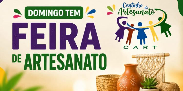 Feira de artesanato leva produtos e gastronomia à Praça do Cristo