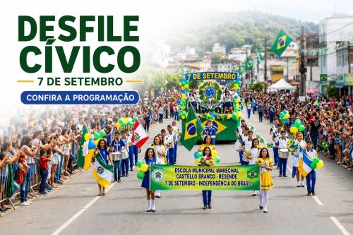 Desfile de 7 de Setembro reúne escolas e entidades em Lafaiete
