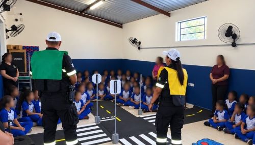 Semana do Trânsito leva ações educativas às escolas de Lafaiete
