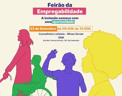 Feirão do SINE oferece vagas exclusivas para PcD em Lafaiete
