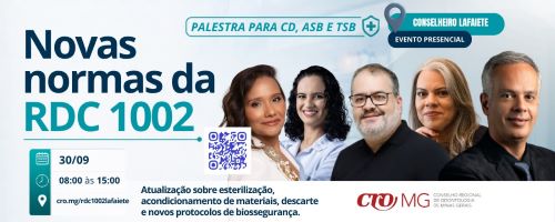 CRO-MG leva novas normas de biossegurança a Lafaiete