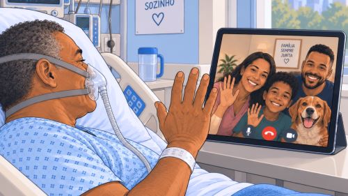 Lei garante videochamadas a pacientes internados em Congonhas