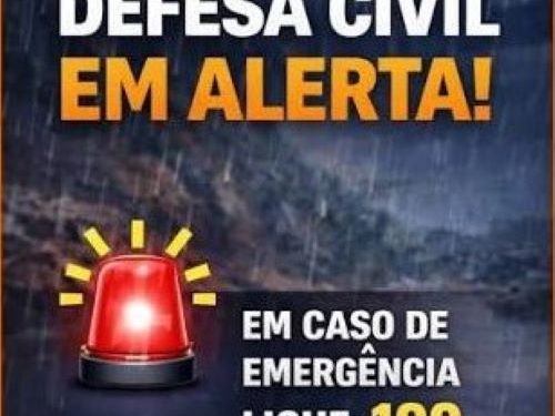 Defesa Civil prevê temporais e ventos de até 60 km/h em Congonhas