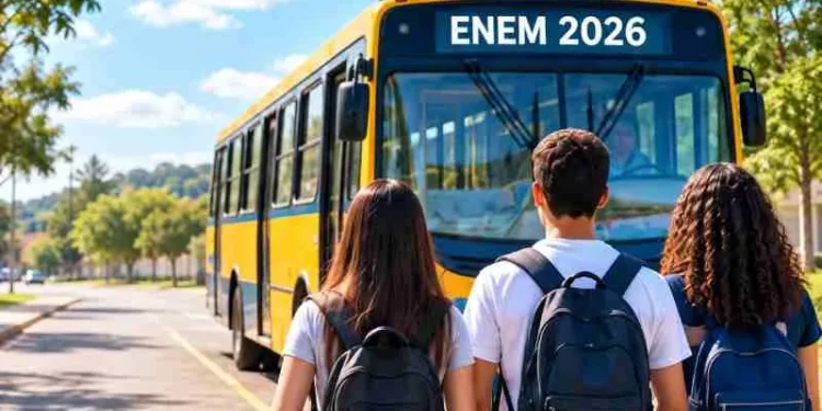 Cidades da região oferecerão transporte gratuito para candidatos do Enem 2026