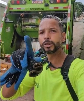 Descarte irregular de materiais cortantes coloca garis em risco