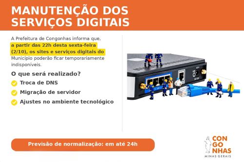 Manutenção tira sites de Congonhas do ar por 24h