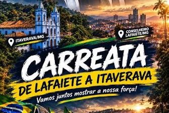 Carreatas dividem sábado eleitoral em Lafaiete e região